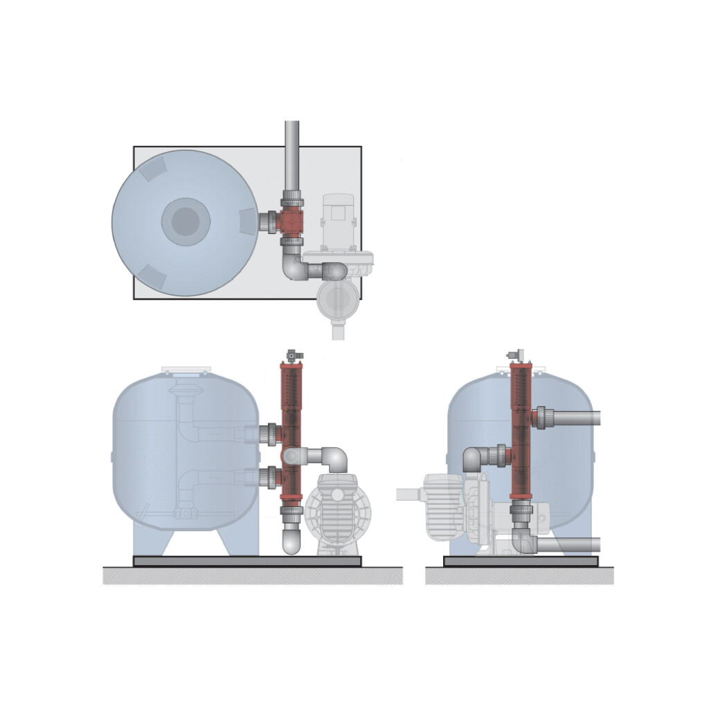 Besgo 5-Wege Ventil 2.5" 250mm Calplas