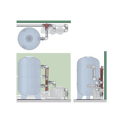 Besgo 5-Wege Ventil 1,5" 190mm Triton/Calplas