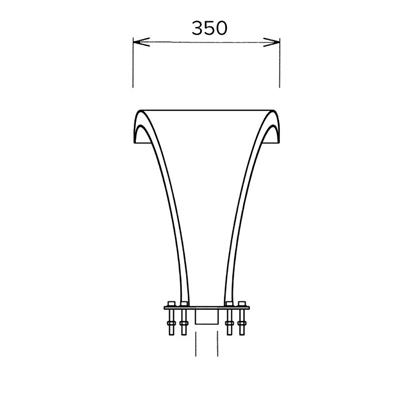 Schwalldusche mini Bali AISI 304