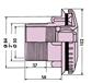 Einlaufdüse mit richtungsverstellbarer Kugel für Folienpools 2" - 50 mm